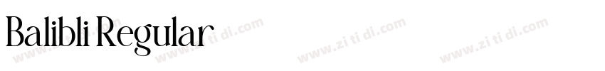 Balibli Regular字体转换 Balibli Regular字体转换
